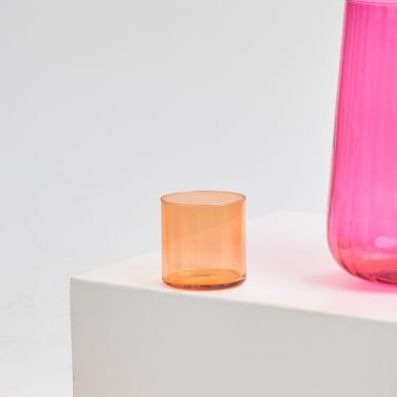 Mini Üveg váza narancs